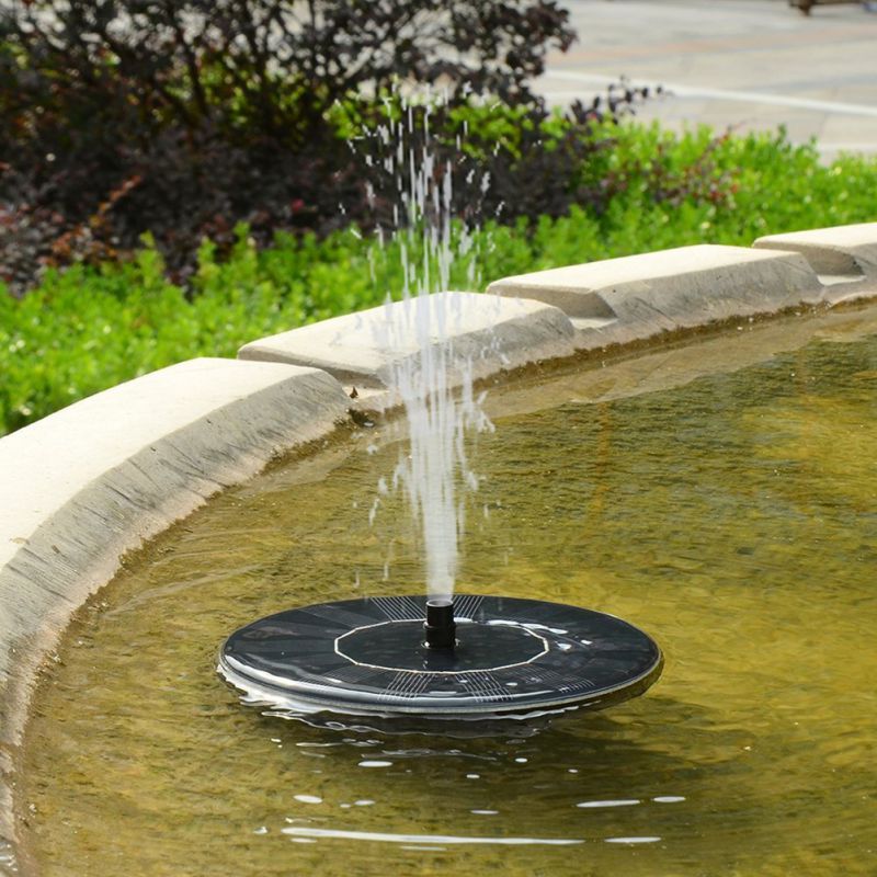 Floating Solar Power Water Pump Fountain Pond For Bird Bath Garden Decor Outdoor