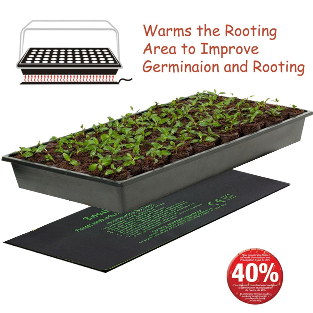 24 x 52cm/52 x 52cm/121 x 52CM Plant Propagation Heating Mat Waterproof Durable Hydroponic Heating Pad